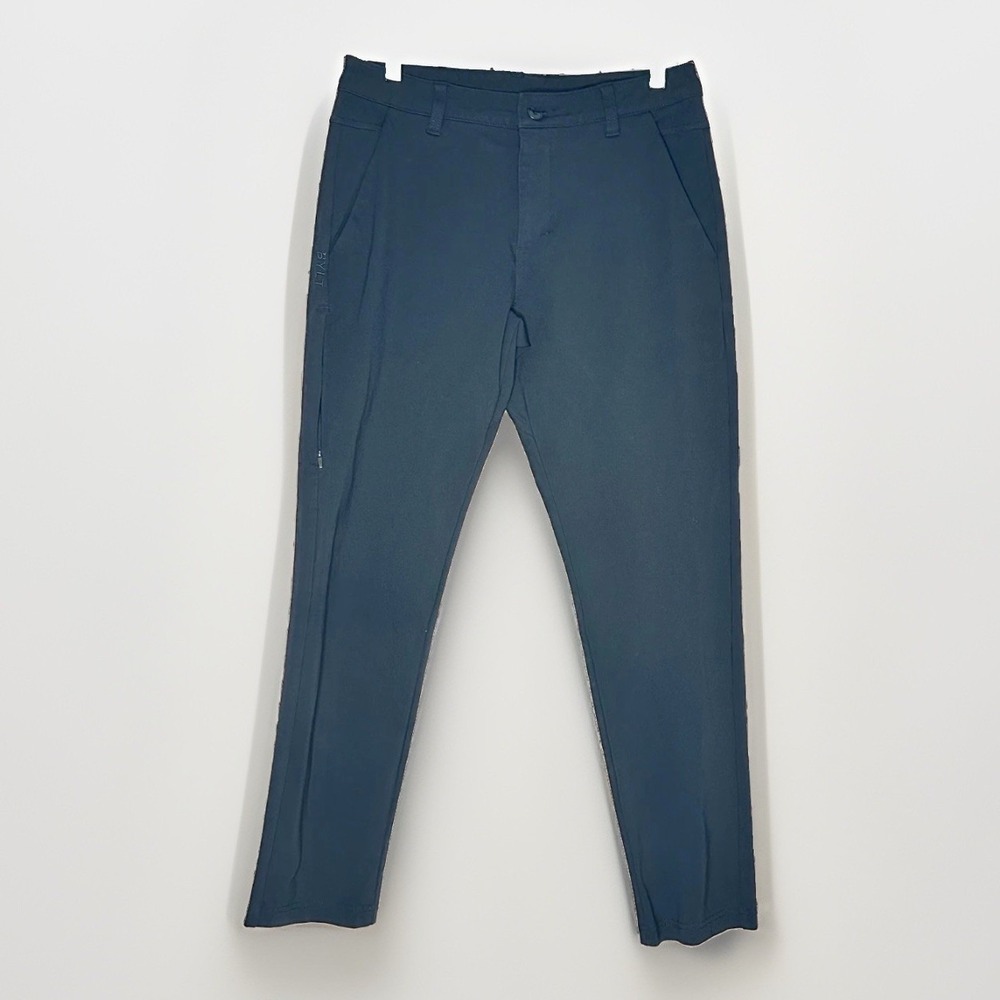 BYLT Premiumβ Basics 33 Blue Everyday Pant Stretch Chino Golf Casual 31x29 Mens